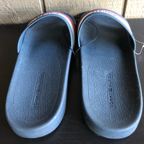 Tommy Hilfiger Men’s Sandals EARTHY Blue/Red - Picture 4 of 6